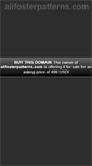 Mobile Screenshot of alifosterpatterns.com